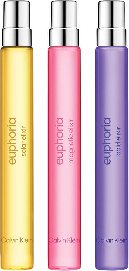Calvin Klein Euphoria Elixir Intense Parfum Trio Set, Bold, Magnetic and Solar, Ambery Fragrance with Orchid and Vanilla