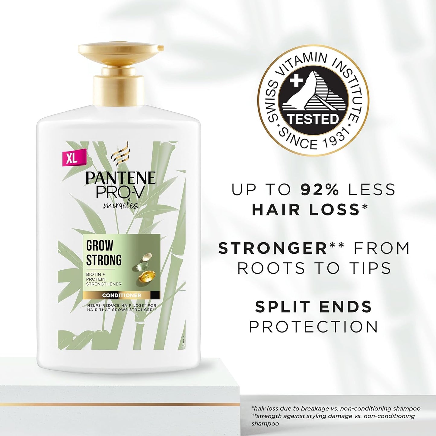 Pantene Pro-V Miracles Grow Strong Hair Conditioner with Biotin & Protein Strengthener 1000ml XXL Pump
