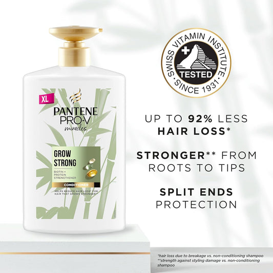 Pantene Pro-V Miracles Grow Strong Hair Conditioner with Biotin & Protein Strengthener 1000ml XXL Pump