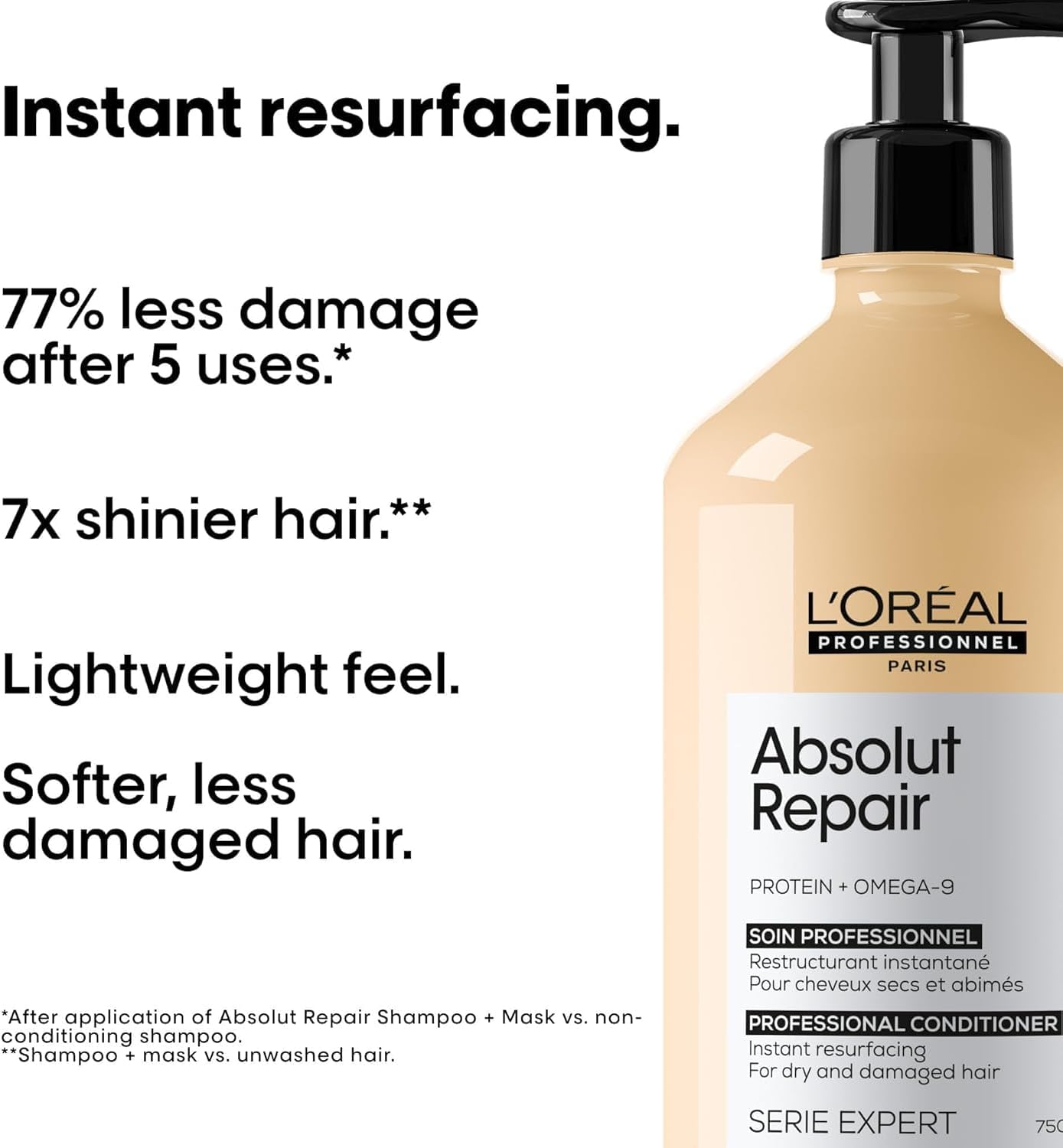 L’Oréal Professional Conditioner, With Protein And Gold Quinoa for Dry And Damaged Hair