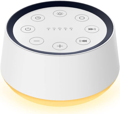 Brown Noise Machine White Noise Machine with 30 Soothing Sounds for Sleeping 12 Colors Night Light Plug in Sound Machine Adults Baby Kids Sleep Machine Memory Function 36 Volume Level 5 Timer for Home