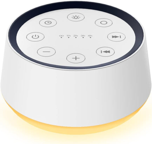 Brown Noise Machine White Noise Machine with 30 Soothing Sounds for Sleeping 12 Colors Night Light Plug in Sound Machine Adults Baby Kids Sleep Machine Memory Function 36 Volume Level 5 Timer for Home