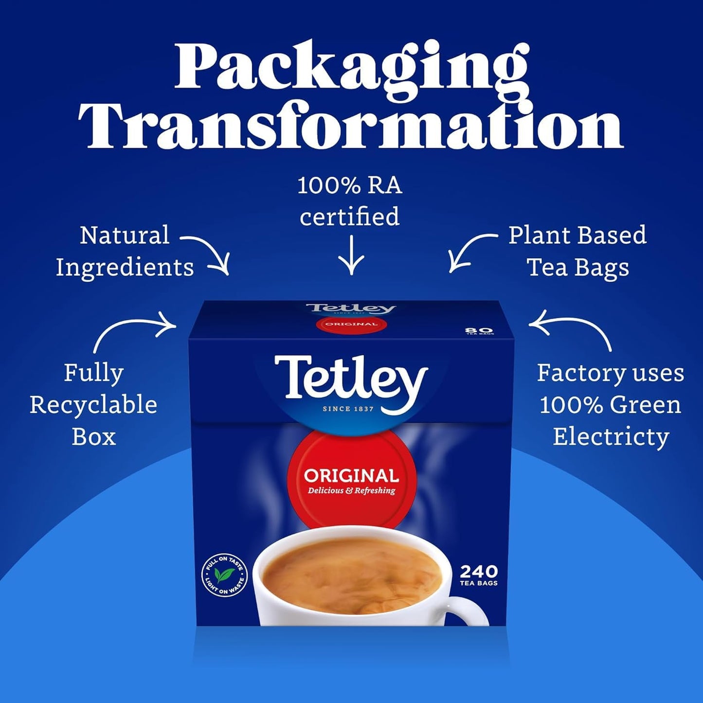 Tetley Original Black Tea Bags - Full Flavoured British Brew