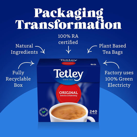 Tetley Original Black Tea Bags - Full Flavoured British Brew