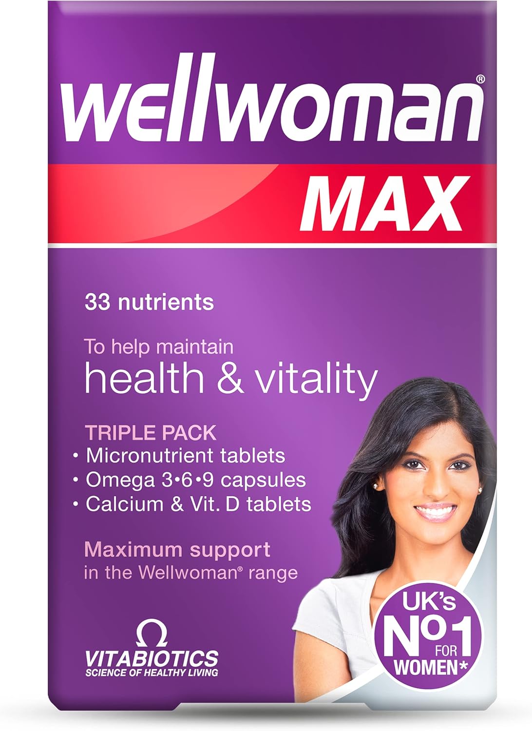 Wellwoman Max Multivitamin Tablets for Women,84 Count