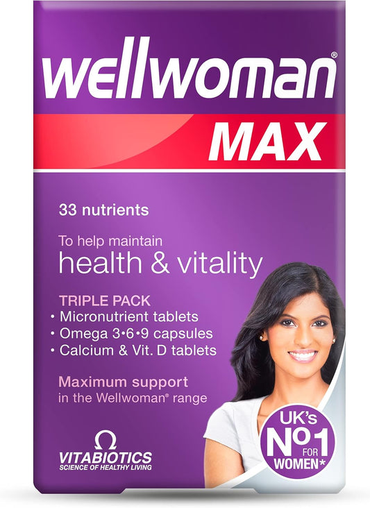 Wellwoman Max Multivitamin Tablets for Women,84 Count