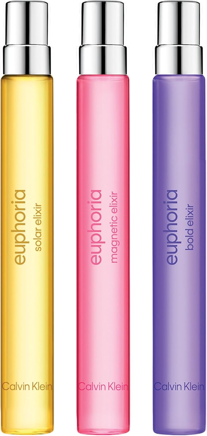 Calvin Klein Euphoria Elixir Intense Parfum Trio Set, Bold, Magnetic and Solar, Ambery Fragrance with Orchid and Vanilla