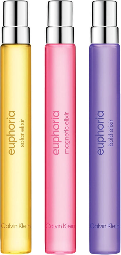 Calvin Klein Euphoria Elixir Intense Parfum Trio Set, Bold, Magnetic and Solar, Ambery Fragrance with Orchid and Vanilla