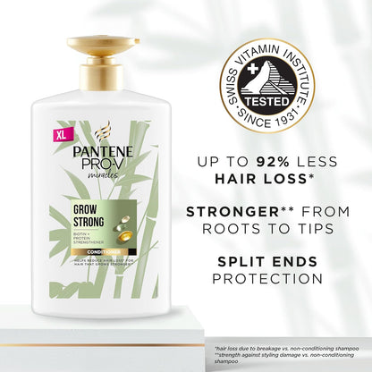 Pantene Pro-V Miracles Grow Strong Hair Conditioner with Biotin & Protein Strengthener 1000ml XXL Pump