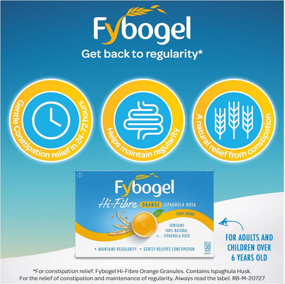Fybogel Orange Fiber Supplement Sachets