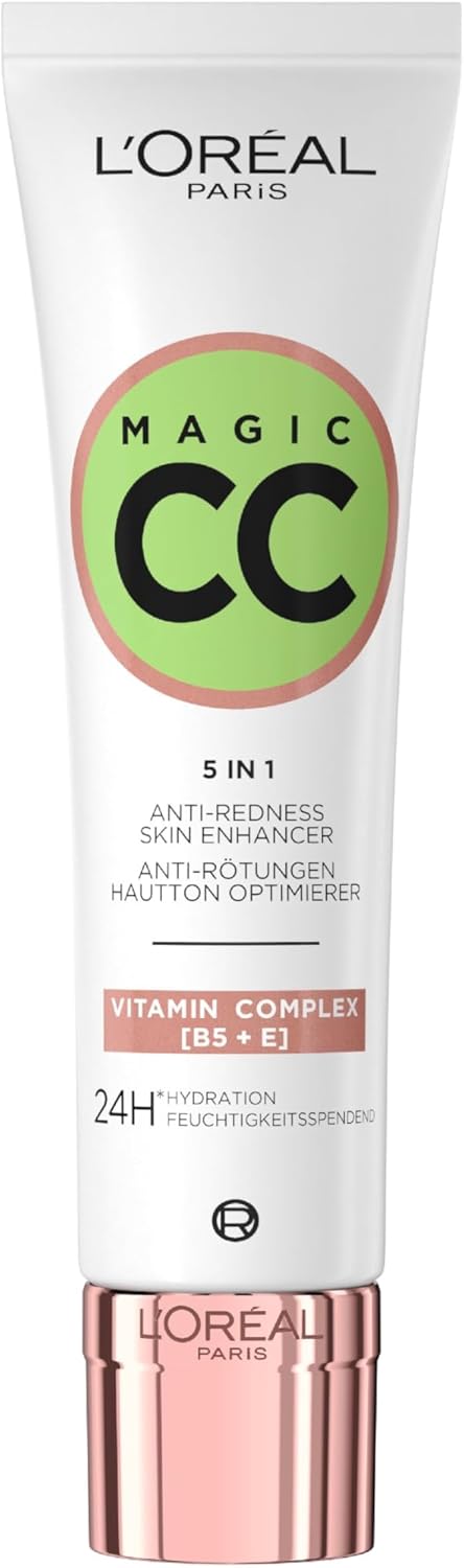 L'Oréal Paris Magic CC Cream with SPF 11, Anti-Redness and Colour Correcting, With Vitamins B5 and E