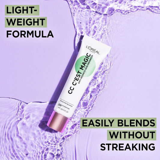 L'Oréal Paris Magic CC Cream with SPF 11, Anti-Redness and Colour Correcting, With Vitamins B5 and E